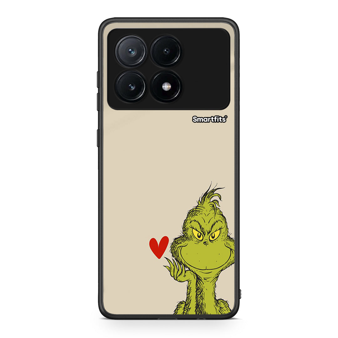Xiaomi Poco X6 Pro 5G Xmas Grinch θήκη από τη Smartfits με σχέδιο στο πίσω μέρος και μαύρο περίβλημα | Smartphone case with colorful back and black bezels by Smartfits