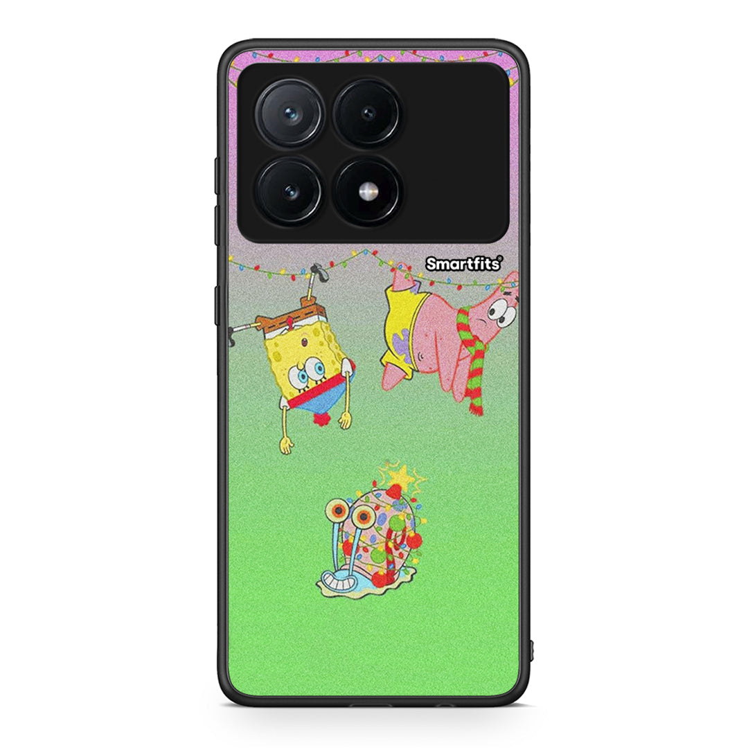 Xiaomi Poco X6 Pro 5G Xmas Lights θήκη από τη Smartfits με σχέδιο στο πίσω μέρος και μαύρο περίβλημα | Smartphone case with colorful back and black bezels by Smartfits