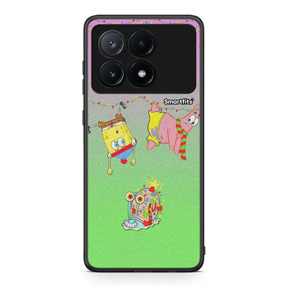 Xiaomi Poco X6 Pro 5G Xmas Lights θήκη από τη Smartfits με σχέδιο στο πίσω μέρος και μαύρο περίβλημα | Smartphone case with colorful back and black bezels by Smartfits