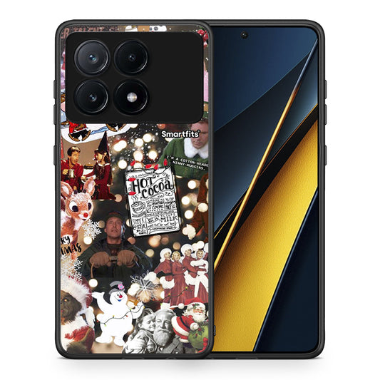 Θήκη Xiaomi Poco X6 Pro 5G Xmas Movies από τη Smartfits με σχέδιο στο πίσω μέρος και μαύρο περίβλημα | Xiaomi Poco X6 Pro 5G Xmas Movies case with colorful back and black bezels