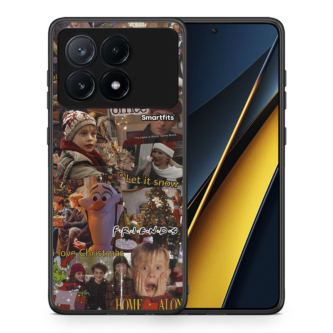 Θήκη Xiaomi Poco X6 Pro 5G Xmas Wishes από τη Smartfits με σχέδιο στο πίσω μέρος και μαύρο περίβλημα | Xiaomi Poco X6 Pro 5G Xmas Wishes case with colorful back and black bezels