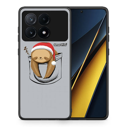 Θήκη Xiaomi Poco X6 Pro 5G Xmas Zzzz από τη Smartfits με σχέδιο στο πίσω μέρος και μαύρο περίβλημα | Xiaomi Poco X6 Pro 5G Xmas Zzzz case with colorful back and black bezels