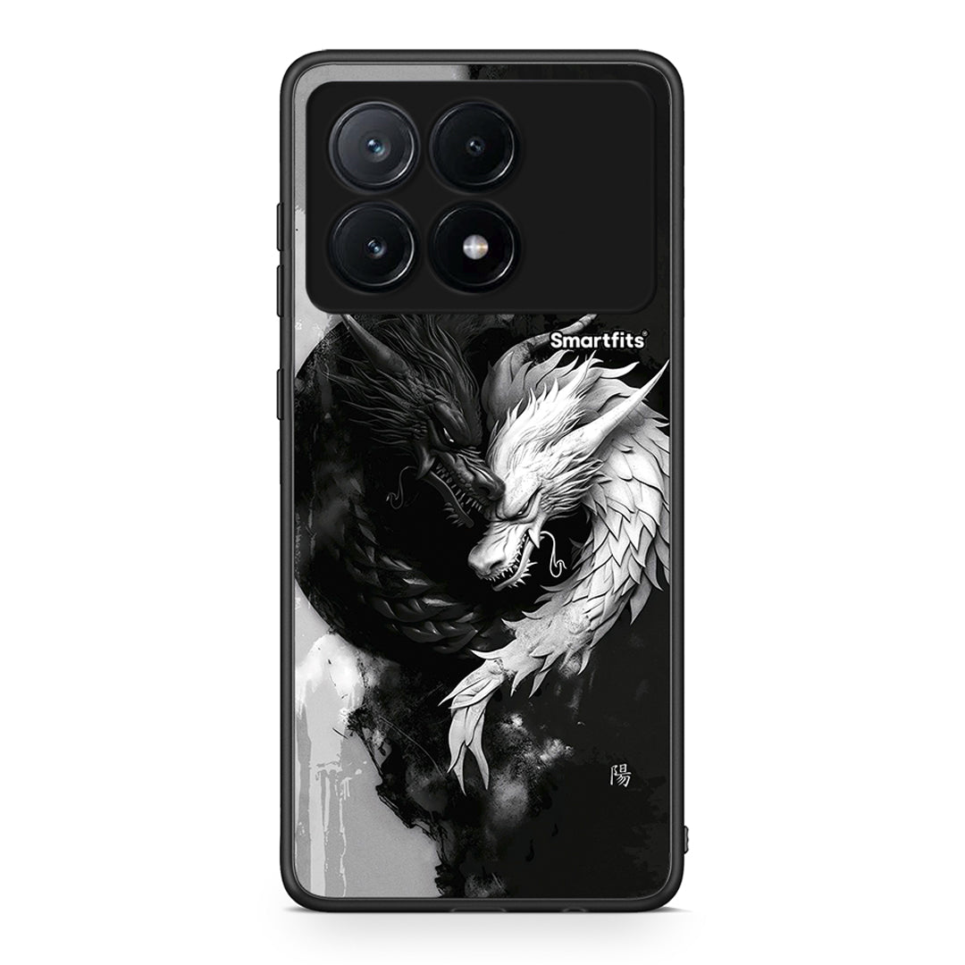 Xiaomi Poco X6 Pro 5G Yin Yang Θήκη από τη Smartfits με σχέδιο στο πίσω μέρος και μαύρο περίβλημα | Smartphone case with colorful back and black bezels by Smartfits