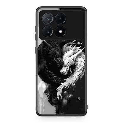 Xiaomi Poco X6 Pro 5G Yin Yang Θήκη από τη Smartfits με σχέδιο στο πίσω μέρος και μαύρο περίβλημα | Smartphone case with colorful back and black bezels by Smartfits