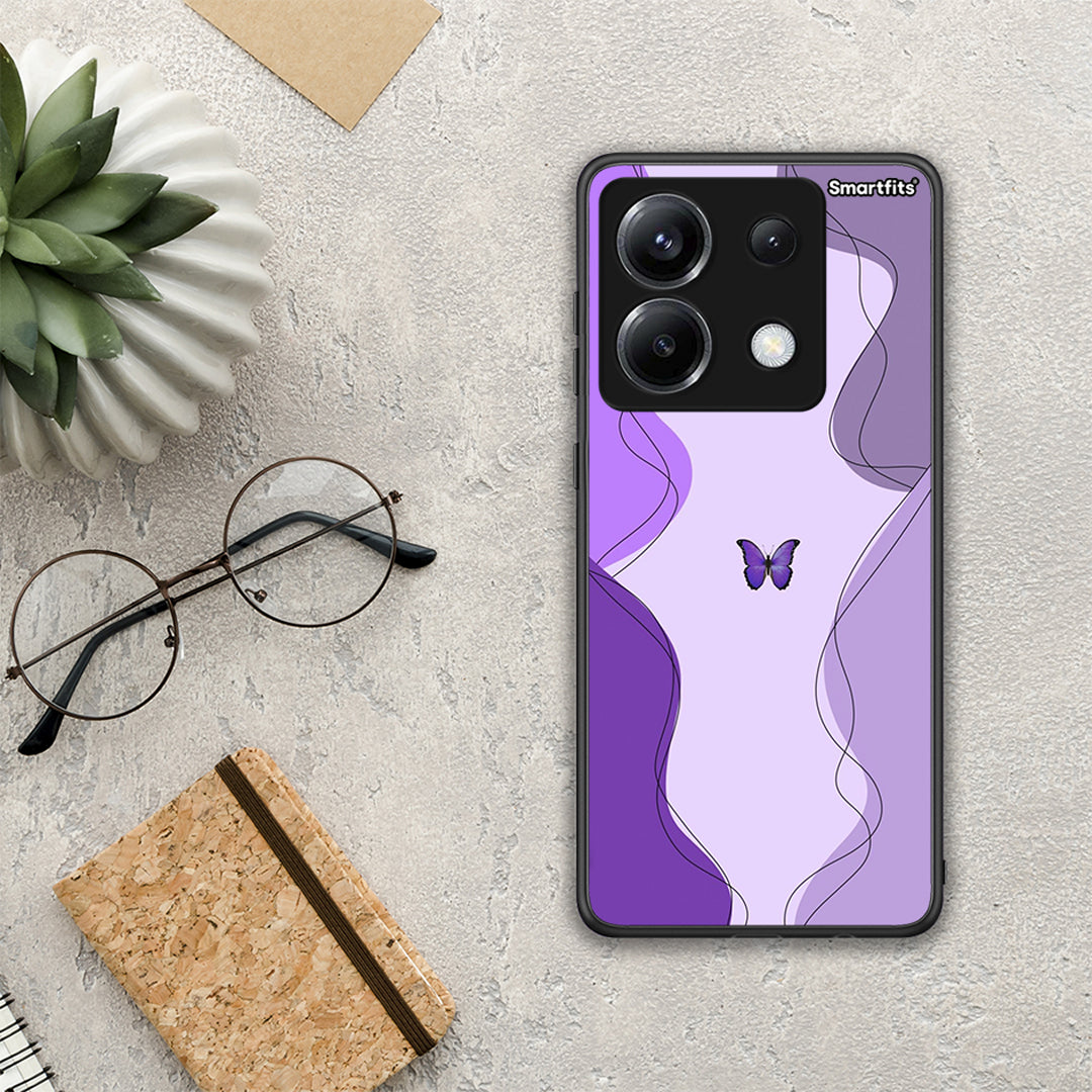 Purple Mariposa - Xiaomi Poco X6 θήκη