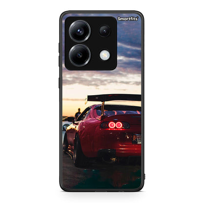 Xiaomi Poco X6 Racing Supra θήκη από τη Smartfits με σχέδιο στο πίσω μέρος και μαύρο περίβλημα | Smartphone case with colorful back and black bezels by Smartfits
