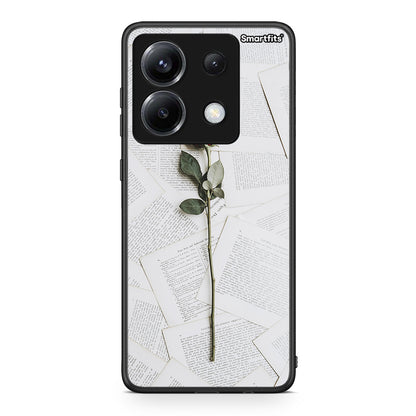 Xiaomi Poco X6 Red Rose θήκη από τη Smartfits με σχέδιο στο πίσω μέρος και μαύρο περίβλημα | Smartphone case with colorful back and black bezels by Smartfits