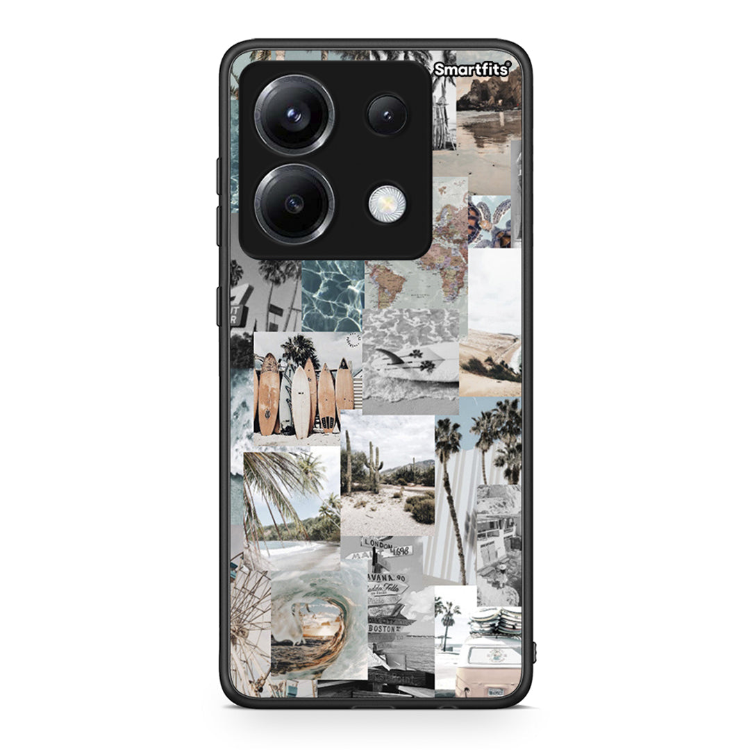 Xiaomi Poco X6 Retro Beach Life Θήκη από τη Smartfits με σχέδιο στο πίσω μέρος και μαύρο περίβλημα | Smartphone case with colorful back and black bezels by Smartfits