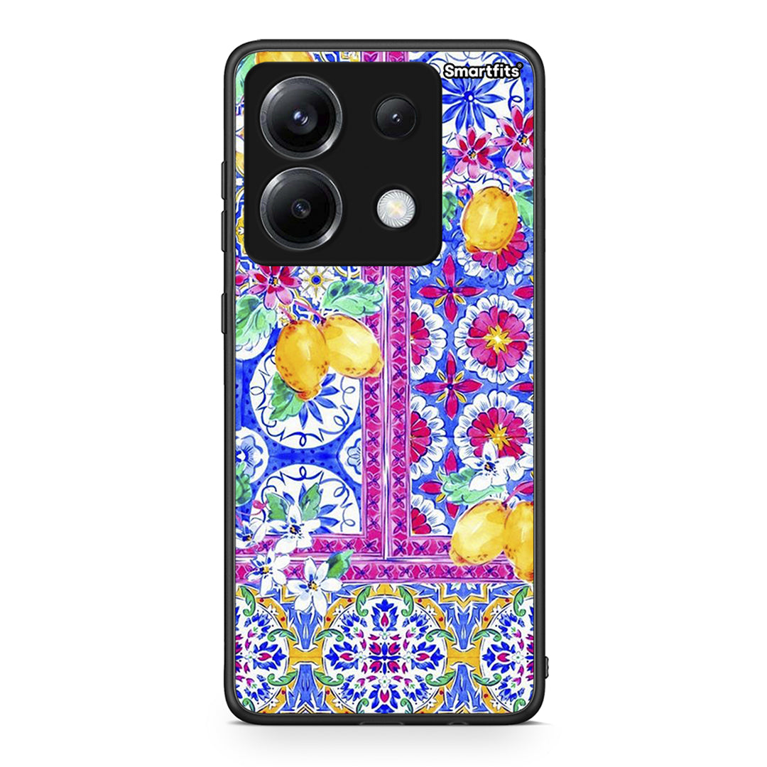 Xiaomi Poco X6 Retro Spring θήκη από τη Smartfits με σχέδιο στο πίσω μέρος και μαύρο περίβλημα | Smartphone case with colorful back and black bezels by Smartfits