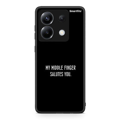 Xiaomi Poco X6 Salute θήκη από τη Smartfits με σχέδιο στο πίσω μέρος και μαύρο περίβλημα | Smartphone case with colorful back and black bezels by Smartfits