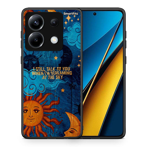 Θήκη Xiaomi Poco X6 Screaming Sky από τη Smartfits με σχέδιο στο πίσω μέρος και μαύρο περίβλημα | Xiaomi Poco X6 Screaming Sky case with colorful back and black bezels