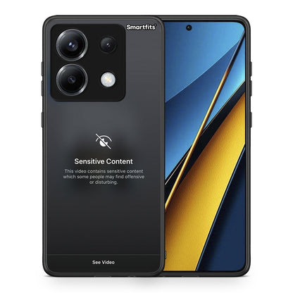 Θήκη Xiaomi Poco X6 Sensitive Content από τη Smartfits με σχέδιο στο πίσω μέρος και μαύρο περίβλημα | Xiaomi Poco X6 Sensitive Content case with colorful back and black bezels