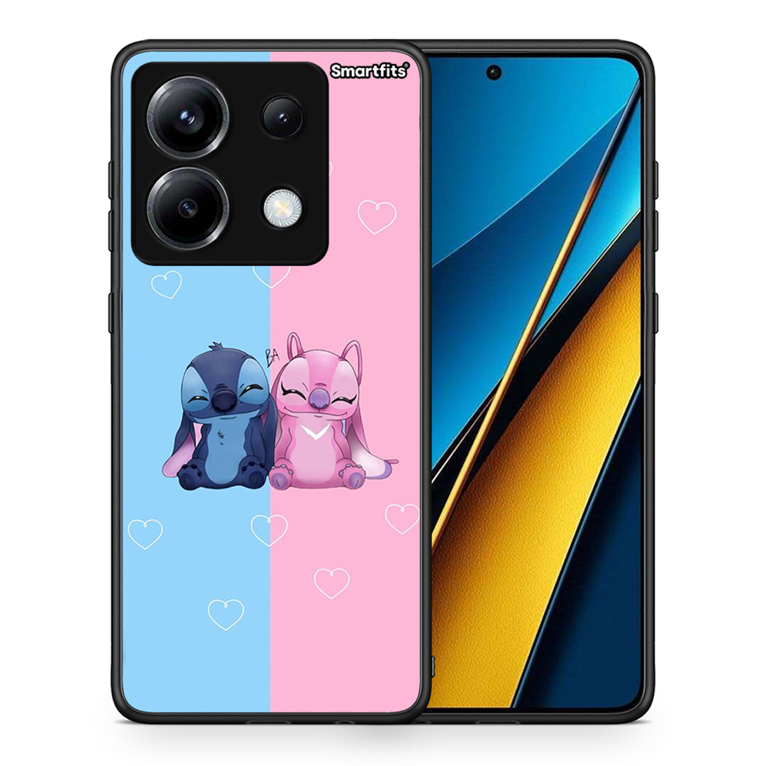 Θήκη Xiaomi Poco X6 Stitch And Angel από τη Smartfits με σχέδιο στο πίσω μέρος και μαύρο περίβλημα | Xiaomi Poco X6 Stitch And Angel case with colorful back and black bezels