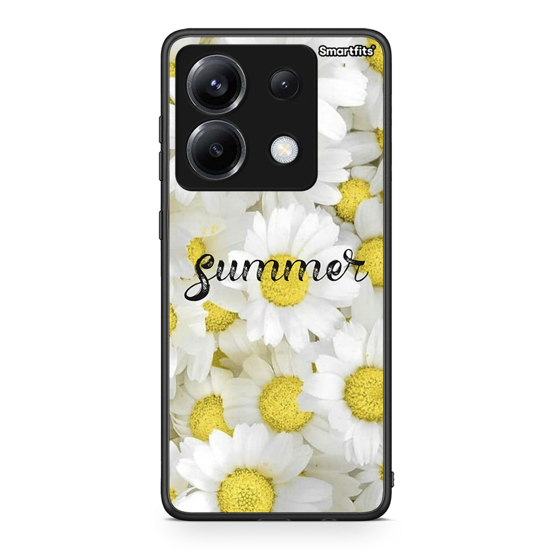 Xiaomi Poco X6 Summer Daisies Θήκη από τη Smartfits με σχέδιο στο πίσω μέρος και μαύρο περίβλημα | Smartphone case with colorful back and black bezels by Smartfits