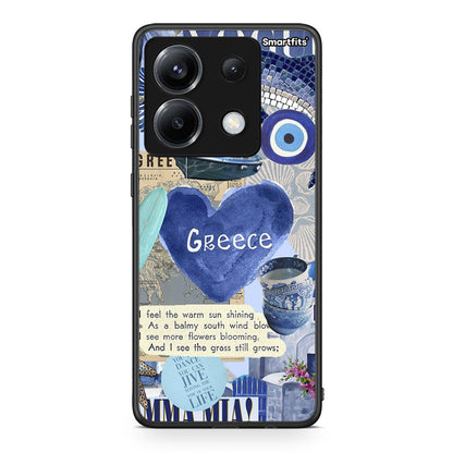 Xiaomi Poco X6 Summer In Greece Θήκη από τη Smartfits με σχέδιο στο πίσω μέρος και μαύρο περίβλημα | Smartphone case with colorful back and black bezels by Smartfits