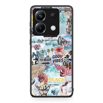 Xiaomi Poco X6 Summer Vibes Θήκη από τη Smartfits με σχέδιο στο πίσω μέρος και μαύρο περίβλημα | Smartphone case with colorful back and black bezels by Smartfits