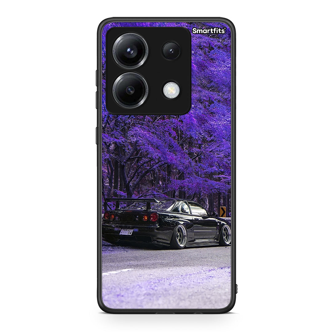 Xiaomi Poco X6 Super Car Θήκη Αγίου Βαλεντίνου από τη Smartfits με σχέδιο στο πίσω μέρος και μαύρο περίβλημα | Smartphone case with colorful back and black bezels by Smartfits