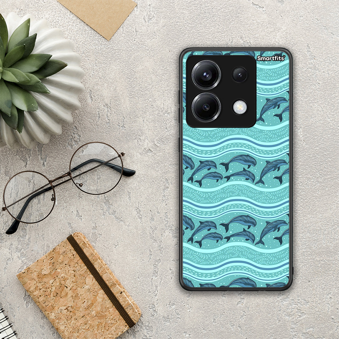 Swimming Dolphins - Xiaomi Poco X6 θήκη