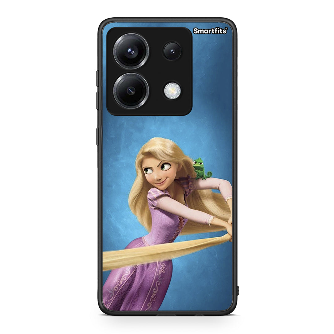 Xiaomi Poco X6 Tangled 2 Θήκη Αγίου Βαλεντίνου από τη Smartfits με σχέδιο στο πίσω μέρος και μαύρο περίβλημα | Smartphone case with colorful back and black bezels by Smartfits