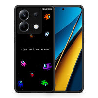 Thumbnail for Θήκη Xiaomi Poco X6 AFK Text από τη Smartfits με σχέδιο στο πίσω μέρος και μαύρο περίβλημα | Xiaomi Poco X6 AFK Text case with colorful back and black bezels