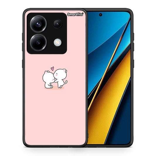 Θήκη Xiaomi Poco X6 Love Valentine από τη Smartfits με σχέδιο στο πίσω μέρος και μαύρο περίβλημα | Xiaomi Poco X6 Love Valentine case with colorful back and black bezels