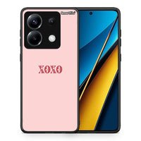 Thumbnail for Θήκη Xiaomi Poco X6 XOXO Love από τη Smartfits με σχέδιο στο πίσω μέρος και μαύρο περίβλημα | Xiaomi Poco X6 XOXO Love case with colorful back and black bezels