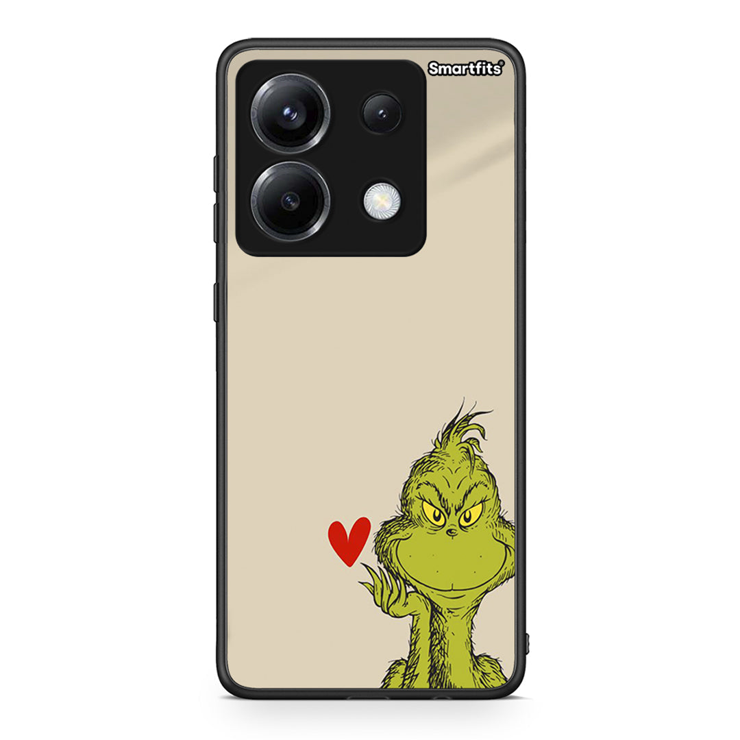 Xiaomi Poco X6 Xmas Grinch θήκη από τη Smartfits με σχέδιο στο πίσω μέρος και μαύρο περίβλημα | Smartphone case with colorful back and black bezels by Smartfits