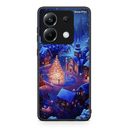 Xiaomi Poco X6 Xmas Village θήκη από τη Smartfits με σχέδιο στο πίσω μέρος και μαύρο περίβλημα | Smartphone case with colorful back and black bezels by Smartfits