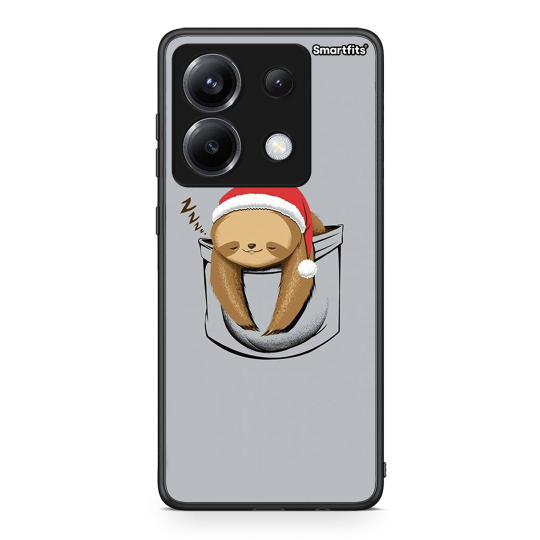 Xiaomi Poco X6 Xmas Zzzz θήκη από τη Smartfits με σχέδιο στο πίσω μέρος και μαύρο περίβλημα | Smartphone case with colorful back and black bezels by Smartfits