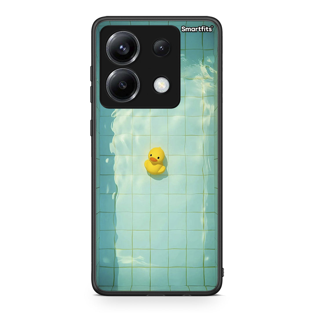 Xiaomi Poco X6 Yellow Duck θήκη από τη Smartfits με σχέδιο στο πίσω μέρος και μαύρο περίβλημα | Smartphone case with colorful back and black bezels by Smartfits