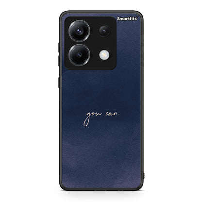 Xiaomi Poco X6 You Can θήκη από τη Smartfits με σχέδιο στο πίσω μέρος και μαύρο περίβλημα | Smartphone case with colorful back and black bezels by Smartfits