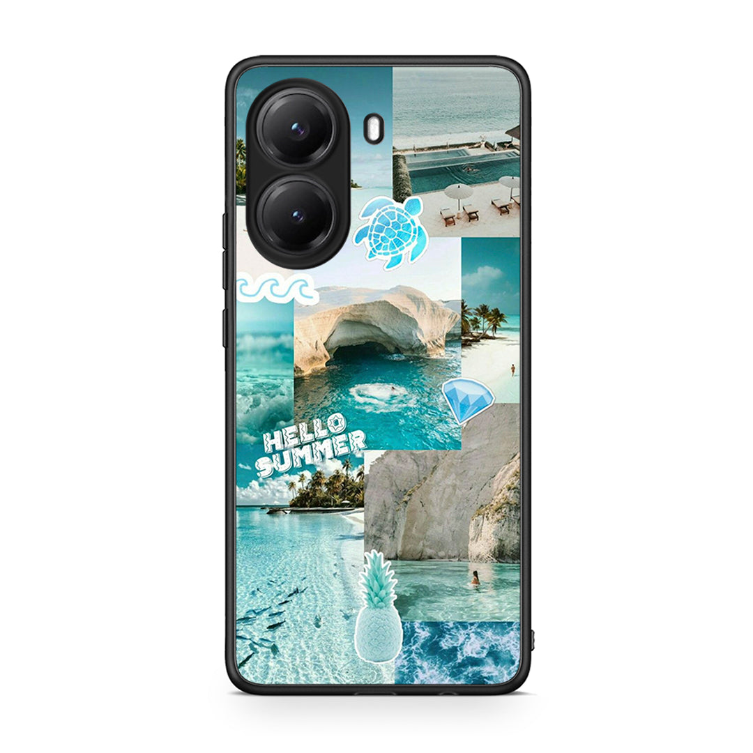 Xiaomi Poco X7 Pro Aesthetic Summer Θήκη από τη Smartfits με σχέδιο στο πίσω μέρος και μαύρο περίβλημα | Smartphone case with colorful back and black bezels by Smartfits