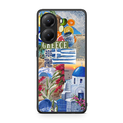 Xiaomi Poco X7 Pro All Greek Θήκη από τη Smartfits με σχέδιο στο πίσω μέρος και μαύρο περίβλημα | Smartphone case with colorful back and black bezels by Smartfits