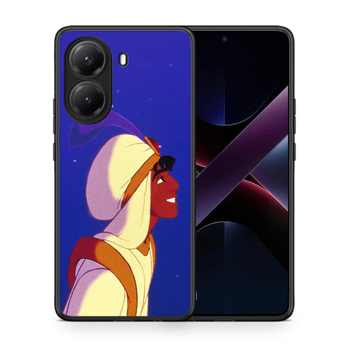 Θήκη Xiaomi Poco X7 Pro Alladin And Jasmine Love 1 από τη Smartfits με σχέδιο στο πίσω μέρος και μαύρο περίβλημα | Xiaomi Poco X7 Pro Alladin And Jasmine Love 1 case with colorful back and black bezels