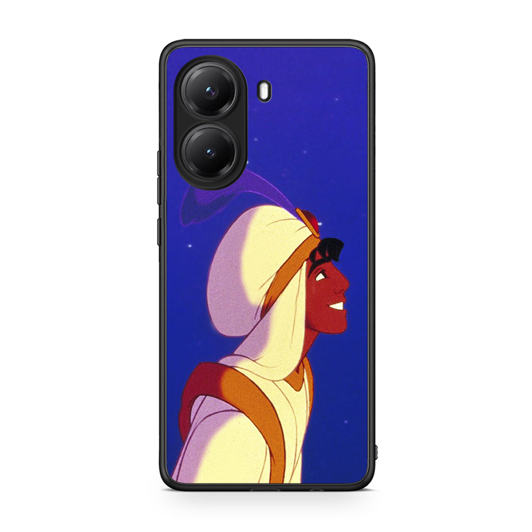 Xiaomi Poco X7 Pro Alladin And Jasmine Love 1 θήκη από τη Smartfits με σχέδιο στο πίσω μέρος και μαύρο περίβλημα | Smartphone case with colorful back and black bezels by Smartfits