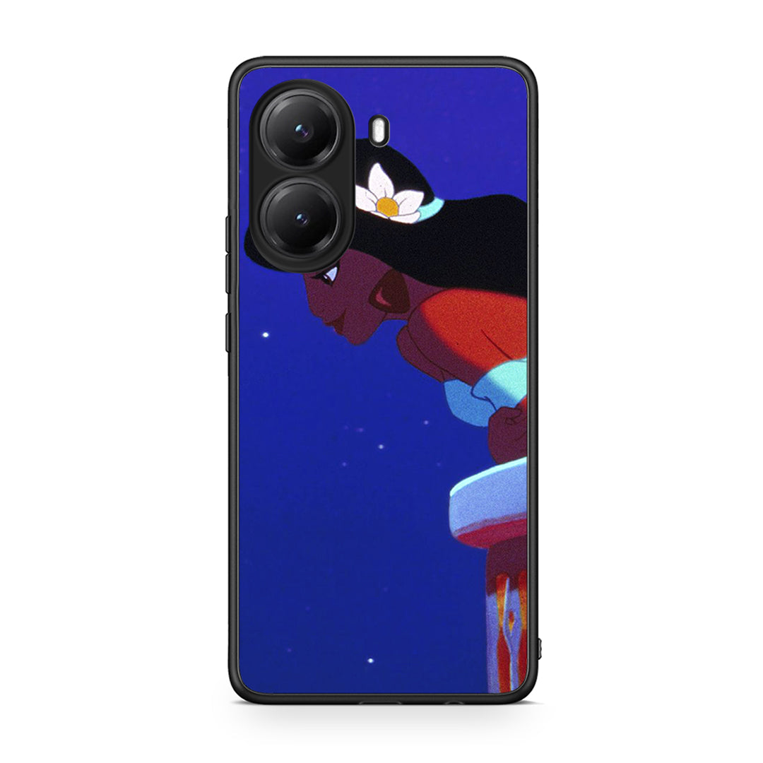 Xiaomi Poco X7 Pro Alladin And Jasmine Love 2 θήκη από τη Smartfits με σχέδιο στο πίσω μέρος και μαύρο περίβλημα | Smartphone case with colorful back and black bezels by Smartfits