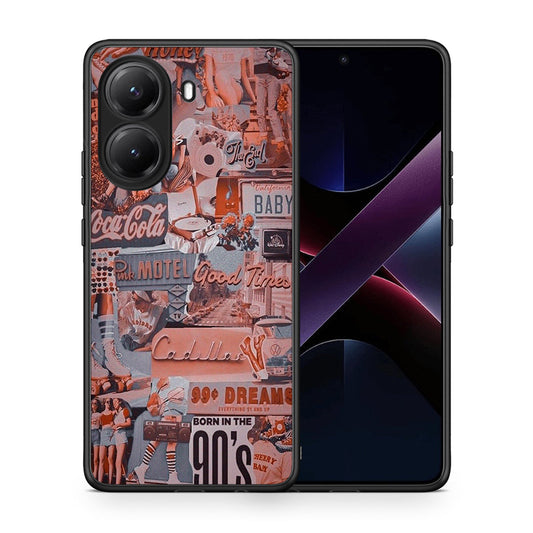 Θήκη Xiaomi Poco X7 Pro Born In 90s από τη Smartfits με σχέδιο στο πίσω μέρος και μαύρο περίβλημα | Xiaomi Poco X7 Pro Born In 90s case with colorful back and black bezels