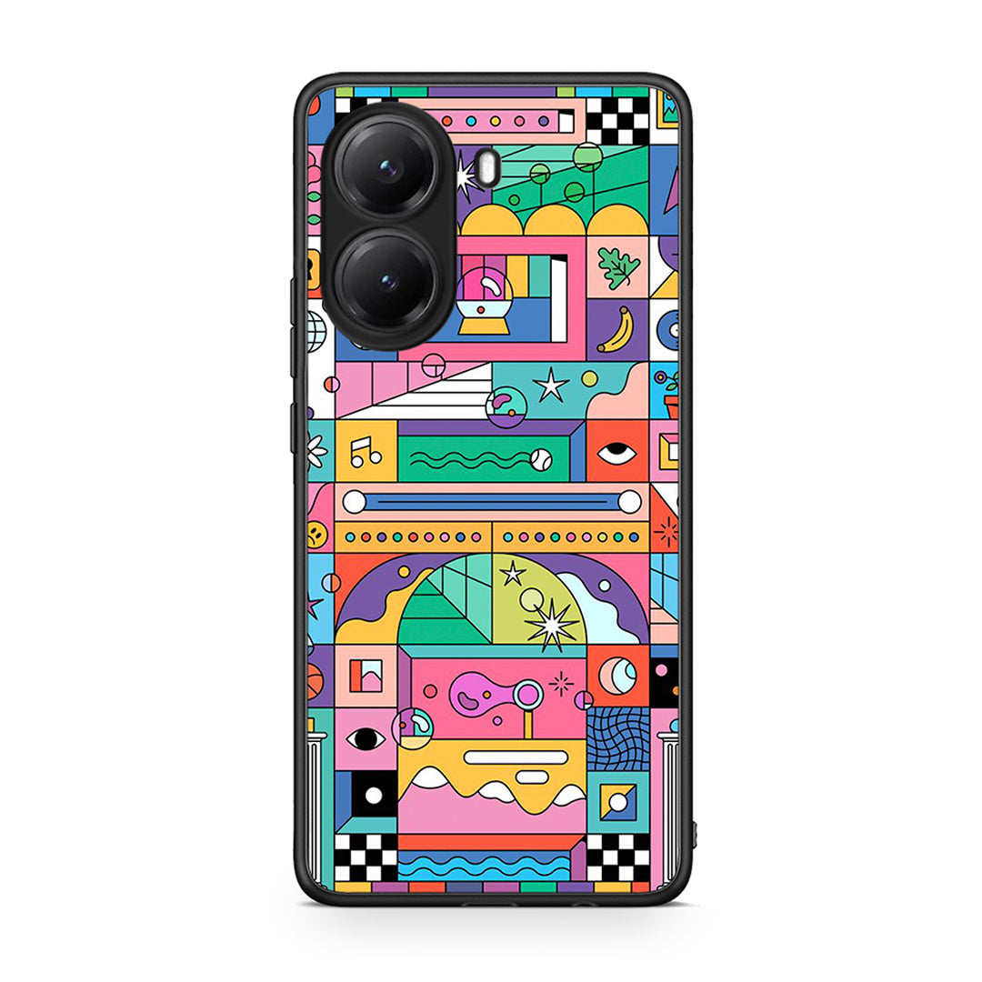 Xiaomi Poco X7 Pro Bubbles Soap θήκη από τη Smartfits με σχέδιο στο πίσω μέρος και μαύρο περίβλημα | Smartphone case with colorful back and black bezels by Smartfits