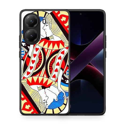 Θήκη Xiaomi Poco X7 Pro Card Love από τη Smartfits με σχέδιο στο πίσω μέρος και μαύρο περίβλημα | Xiaomi Poco X7 Pro Card Love case with colorful back and black bezels