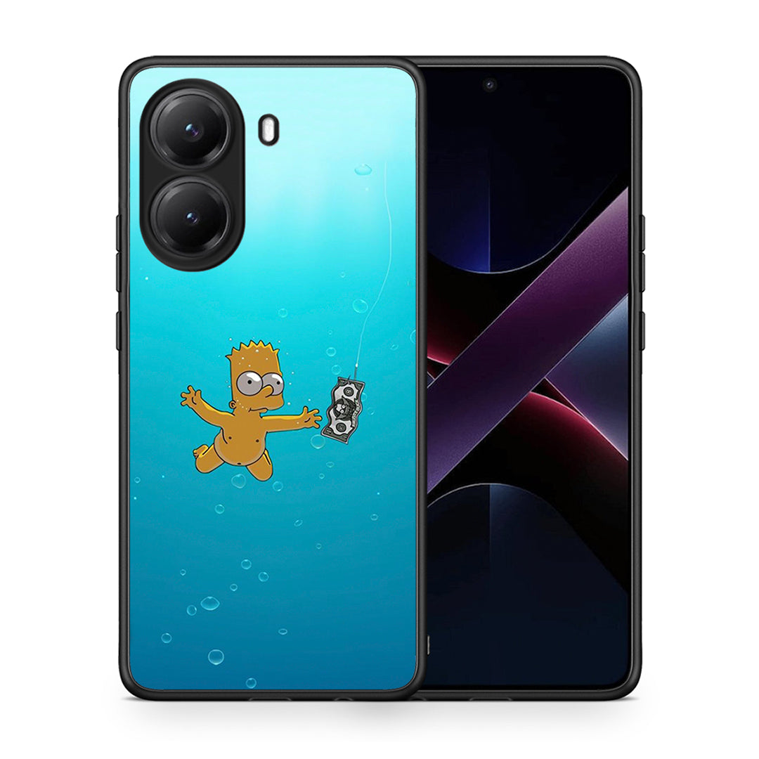 Θήκη Xiaomi Poco X7 Pro Chasing Money από τη Smartfits με σχέδιο στο πίσω μέρος και μαύρο περίβλημα | Xiaomi Poco X7 Pro Chasing Money case with colorful back and black bezels