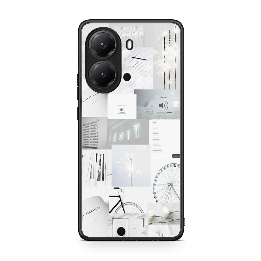Xiaomi Poco X7 Pro Collage Make Me Wonder Θήκη Αγίου Βαλεντίνου από τη Smartfits με σχέδιο στο πίσω μέρος και μαύρο περίβλημα | Smartphone case with colorful back and black bezels by Smartfits