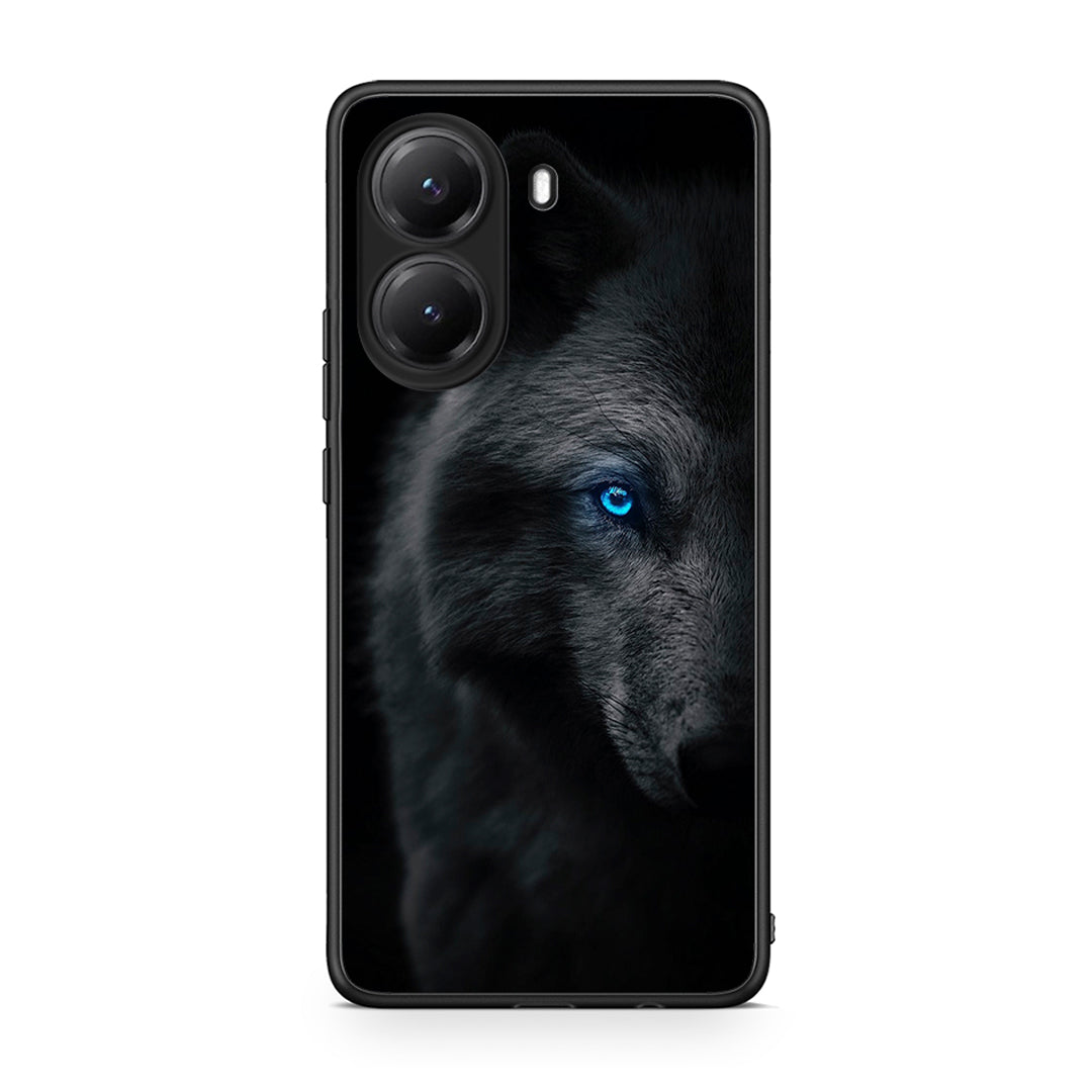 Xiaomi Poco X7 Pro Dark Wolf θήκη από τη Smartfits με σχέδιο στο πίσω μέρος και μαύρο περίβλημα | Smartphone case with colorful back and black bezels by Smartfits