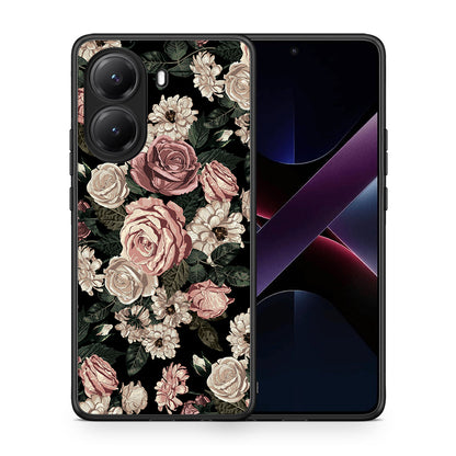 Θήκη Xiaomi Poco X7 Pro Wild Roses Flower από τη Smartfits με σχέδιο στο πίσω μέρος και μαύρο περίβλημα | Xiaomi Poco X7 Pro Wild Roses Flower case with colorful back and black bezels