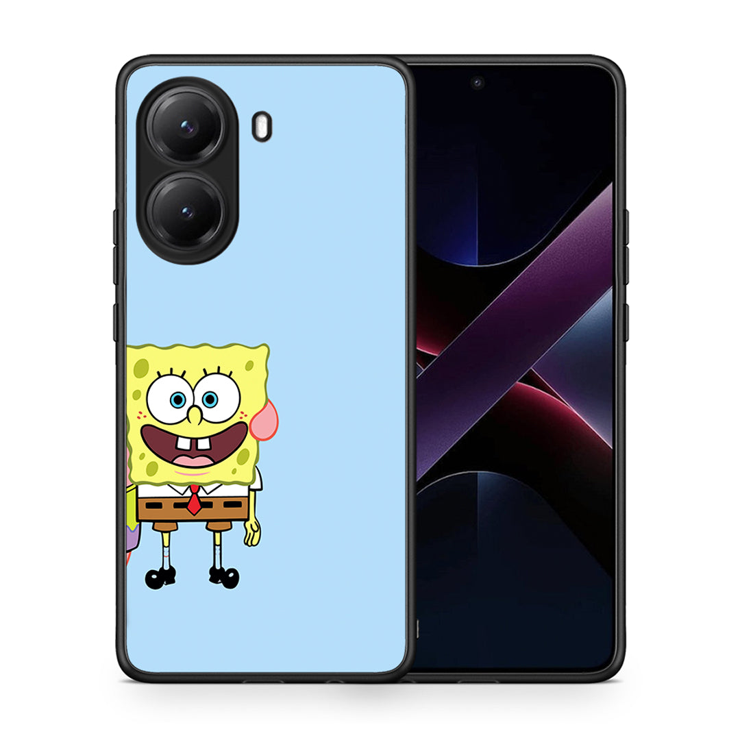 Θήκη Xiaomi Poco X7 Pro Friends Bob από τη Smartfits με σχέδιο στο πίσω μέρος και μαύρο περίβλημα | Xiaomi Poco X7 Pro Friends Bob case with colorful back and black bezels