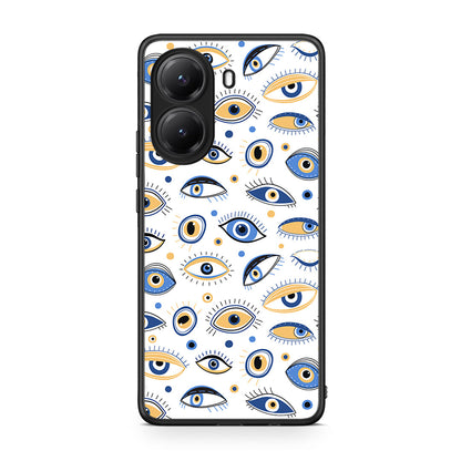 Xiaomi Poco X7 Pro Ftou Ftou θήκη από τη Smartfits με σχέδιο στο πίσω μέρος και μαύρο περίβλημα | Smartphone case with colorful back and black bezels by Smartfits