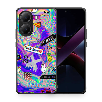 Θήκη Xiaomi Poco X7 Pro Game Over από τη Smartfits με σχέδιο στο πίσω μέρος και μαύρο περίβλημα | Xiaomi Poco X7 Pro Game Over case with colorful back and black bezels