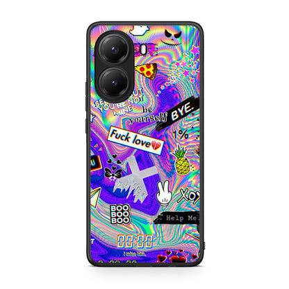 Xiaomi Poco X7 Pro Game Over θήκη από τη Smartfits με σχέδιο στο πίσω μέρος και μαύρο περίβλημα | Smartphone case with colorful back and black bezels by Smartfits