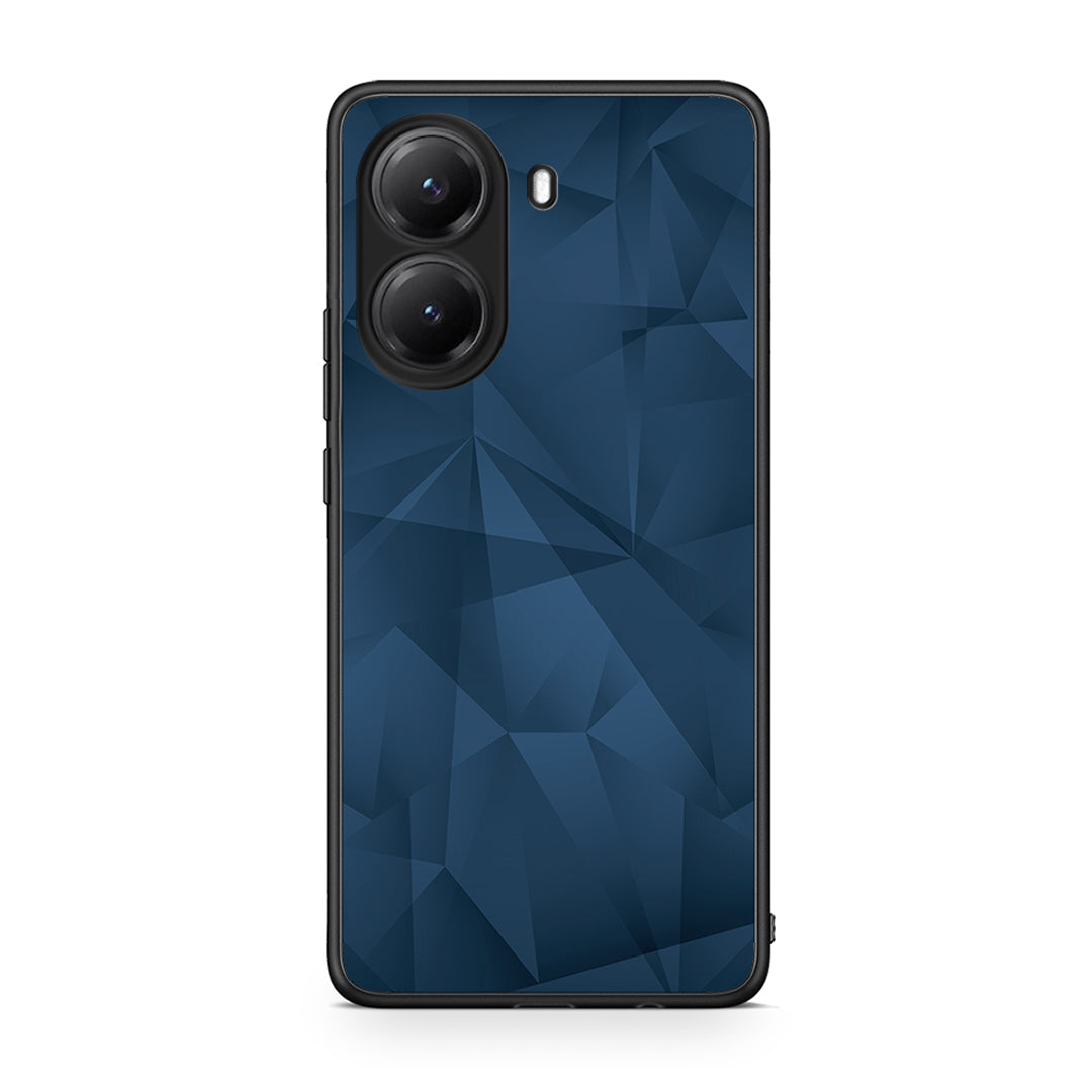 39 - Xiaomi Poco X7 Pro Blue Abstract Geometric case, cover, bumper