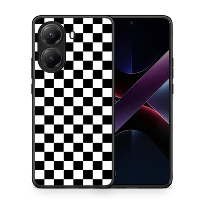 Θήκη Xiaomi Poco X7 Pro Squares Geometric από τη Smartfits με σχέδιο στο πίσω μέρος και μαύρο περίβλημα | Xiaomi Poco X7 Pro Squares Geometric case with colorful back and black bezels