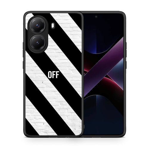Θήκη Xiaomi Poco X7 Pro Get Off από τη Smartfits με σχέδιο στο πίσω μέρος και μαύρο περίβλημα | Xiaomi Poco X7 Pro Get Off case with colorful back and black bezels